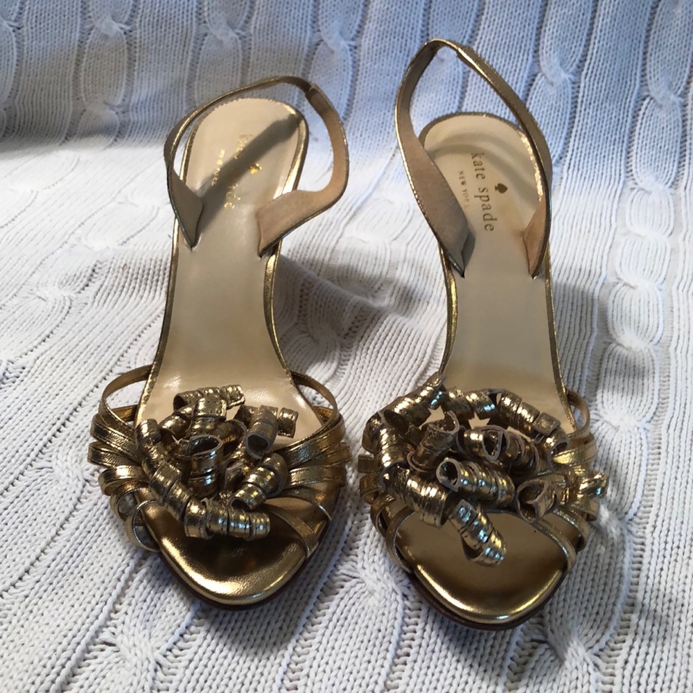Kate Spade gold sandals